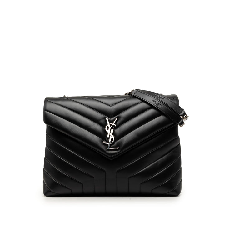 Saint Laurent Medium Matelasse Cuir de veau Monogram LouLou Sac bandoulière
