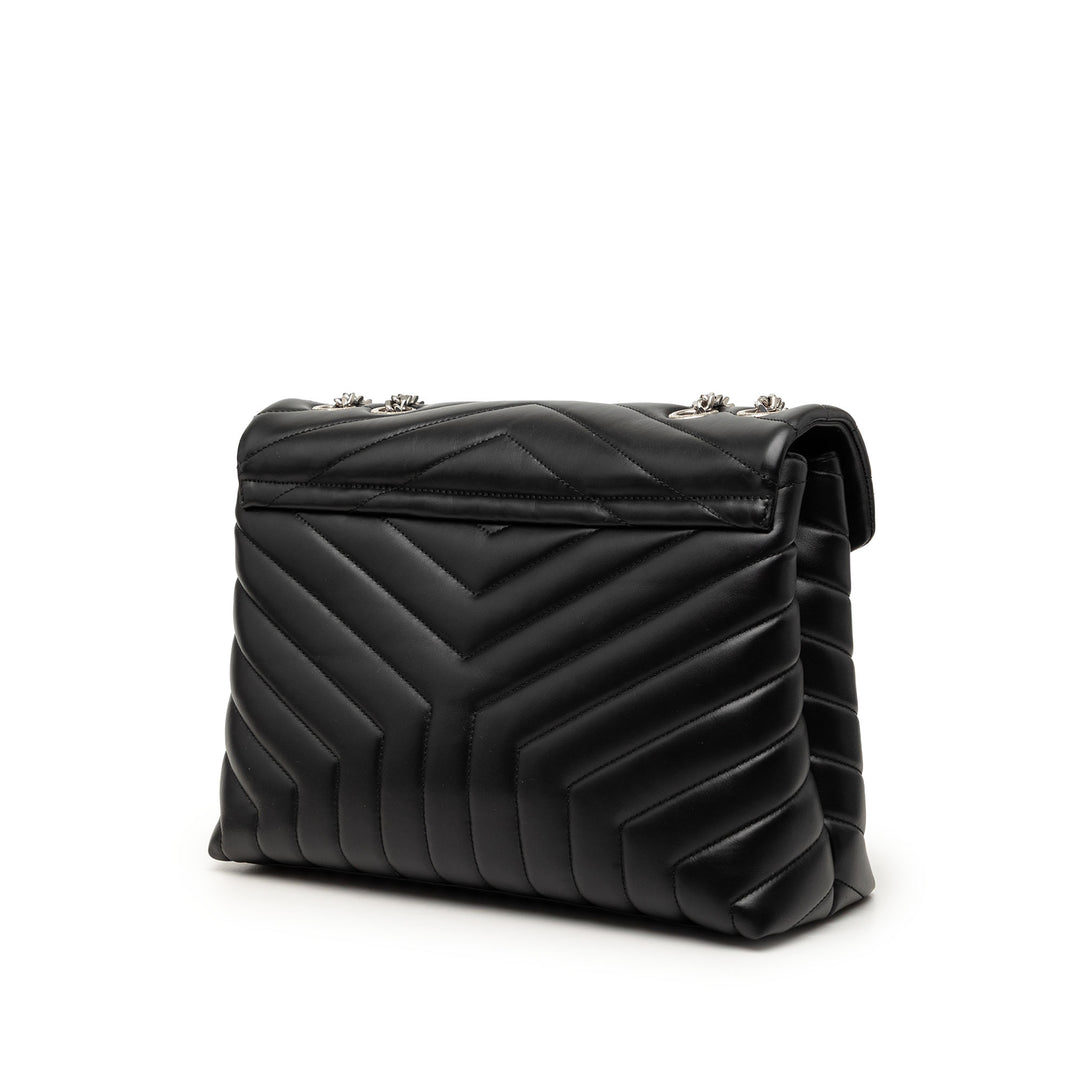 Saint Laurent Medium Matelasse Cuir de veau Monogram LouLou Sac bandoulière