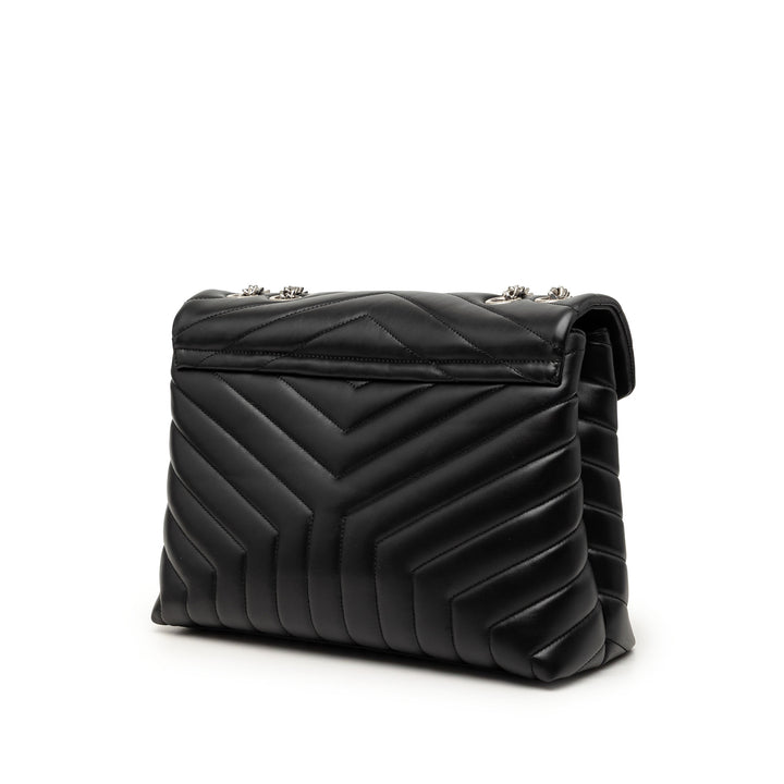 Saint Laurent Medium Matelasse Cuir de veau Monogram LouLou Sac bandoulière