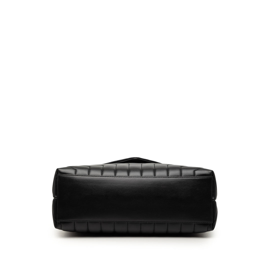 Saint Laurent Medium Matelasse Cuir de veau Monogram LouLou Sac bandoulière