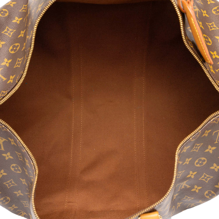 Louis Vuitton Keepall Bandouliere 55 Monogram Marron