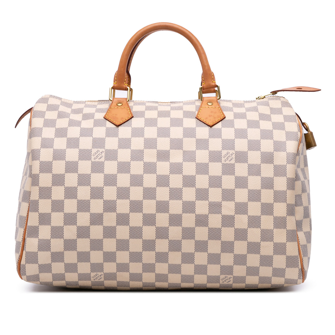 Damier Azur Speedy 35 White - Gaby Paris