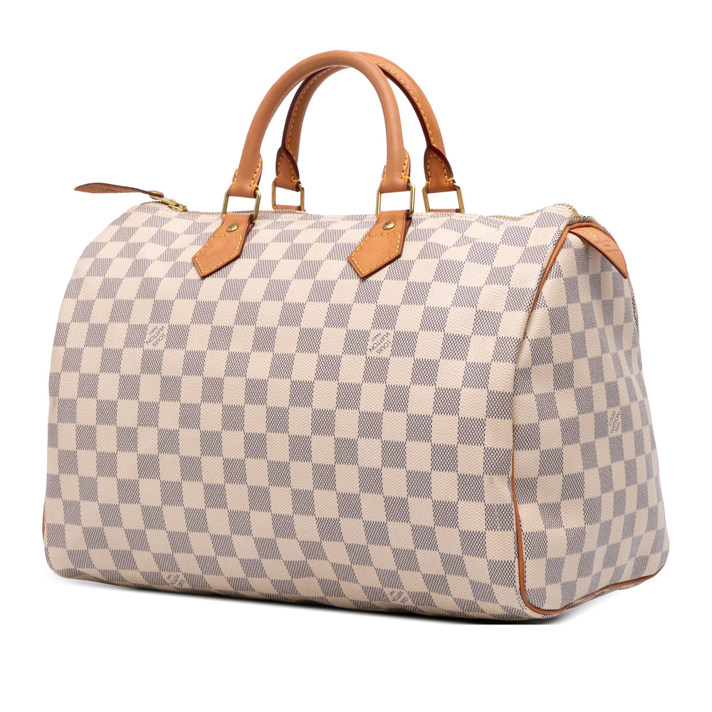 Damier Azur Speedy 35 White - Gaby Paris