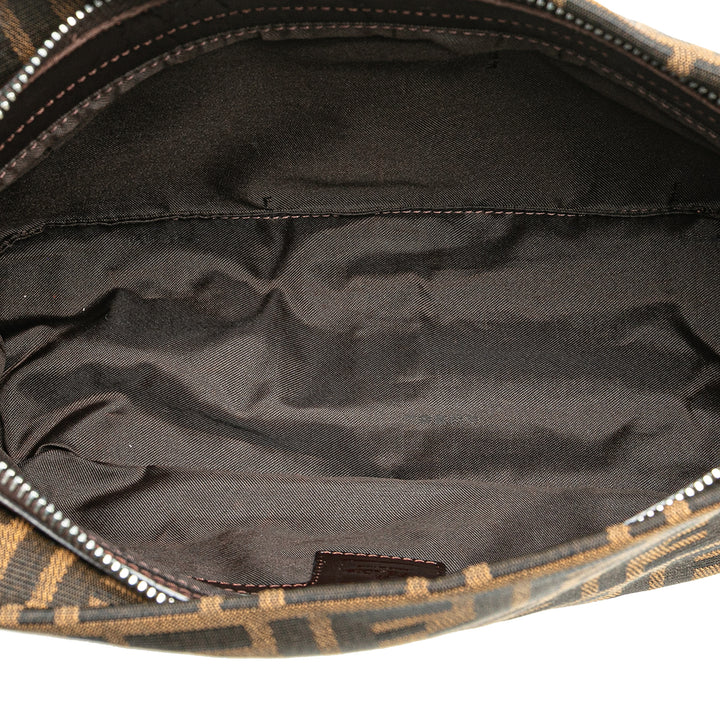 Zucca Canvas Shoulder Bag Brown - Gaby Paris