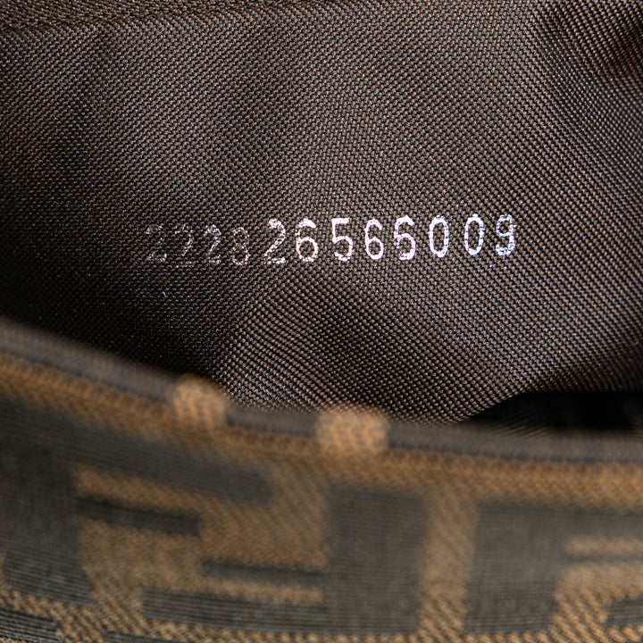 Zucca Canvas Shoulder Bag Brown - Gaby Paris