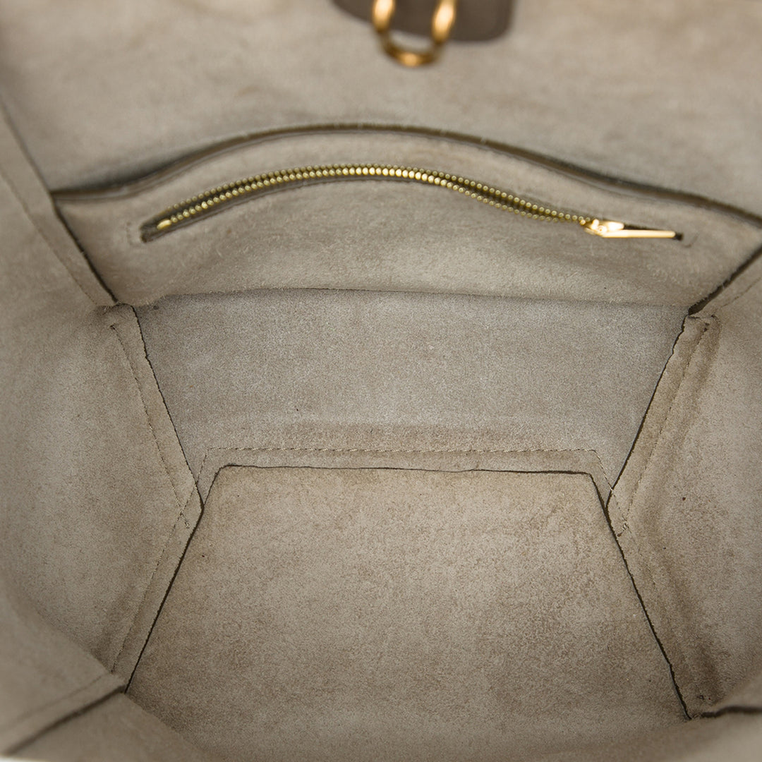 Celine Small Soft Cuir de veau grainé Seau Sangle Bucket Sac