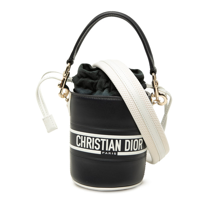 Vibe Sac à cordon seau Micro Cuir de veau Bleu