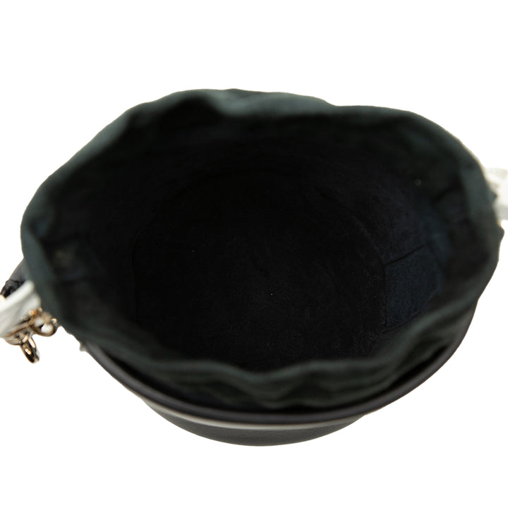 Vibe Sac à cordon seau Micro Cuir de veau Bleu