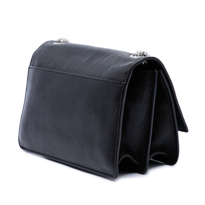 Sunset Sac Petit Cuir de veau Noir