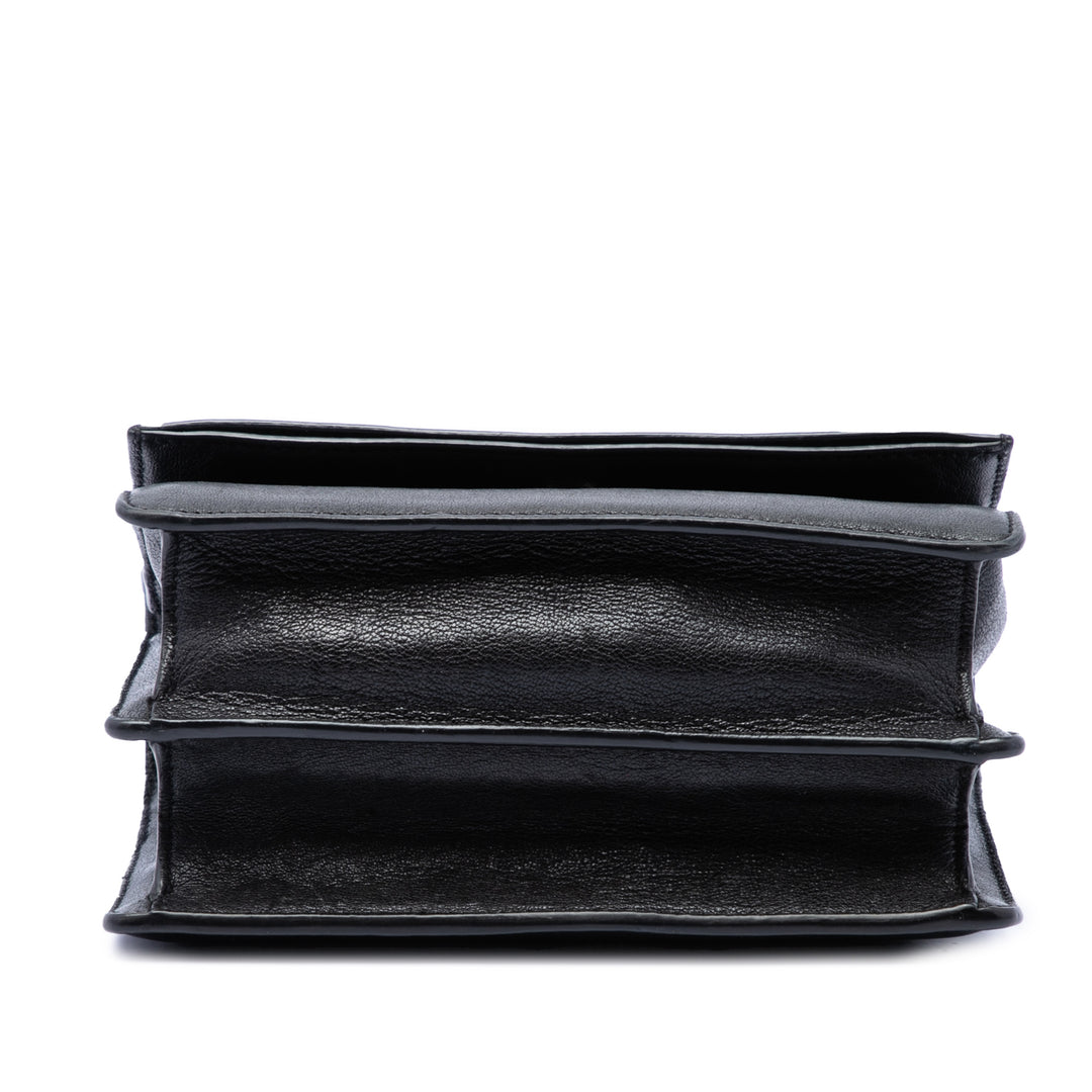 Sunset Sac Petit Cuir de veau Noir