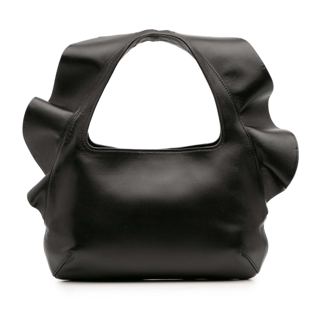 Valentino Small Nappa Atelier 04 Rouches Edition Hobo Noir – GABY PARIS Authentique