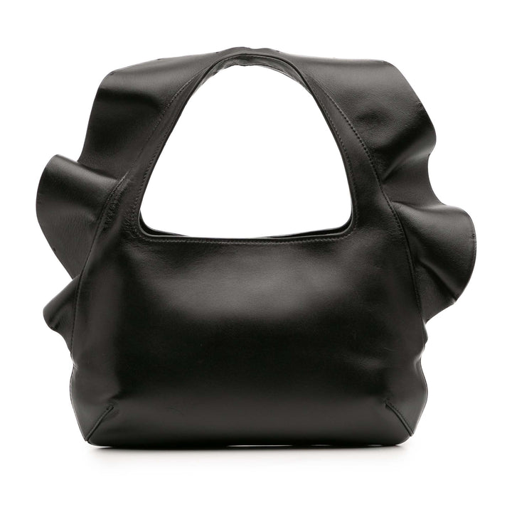 Valentino Small Nappa Atelier 04 Rouches Edition Hobo Noir – GABY PARIS Authentique