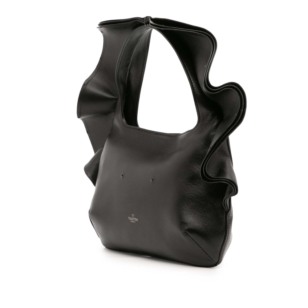 Valentino Small Nappa Atelier 04 Rouches Edition Hobo Noir – GABY PARIS Authentique