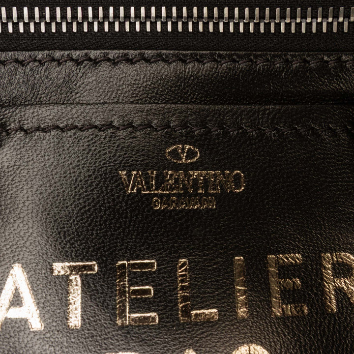 Valentino Small Nappa Atelier 04 Rouches Edition Hobo Noir – GABY PARIS Authentique