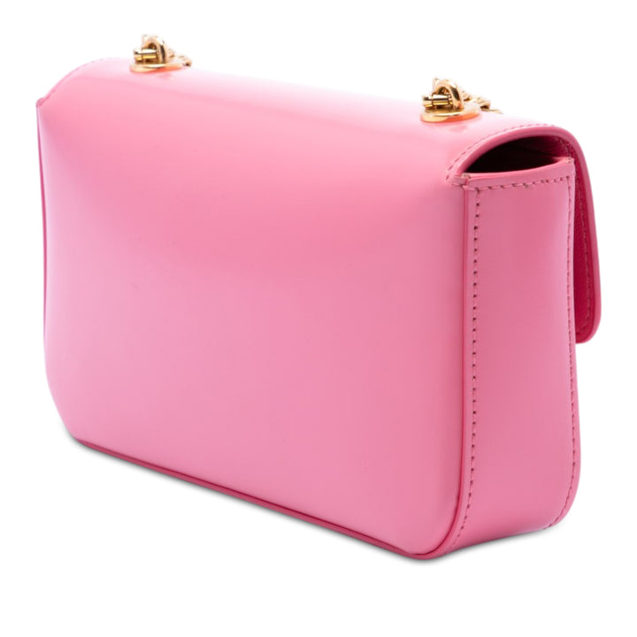 brillant Claude Chaîne Sac Cuir de veau Rose