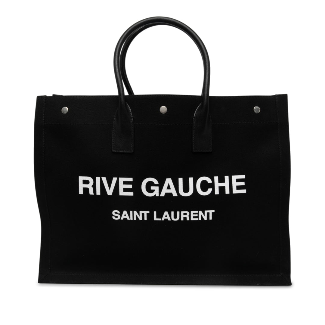 Saint Laurent Rive Gauche Cabas Grand Noir – vue principale – GABY PARIS