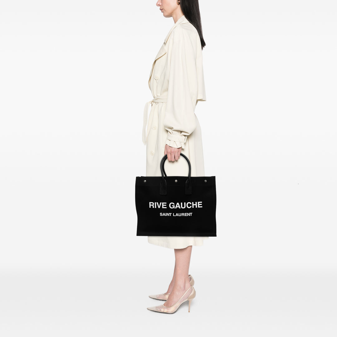 Saint Laurent Rive Gauche Cabas Grand Noir – vue 6 – GABY PARIS