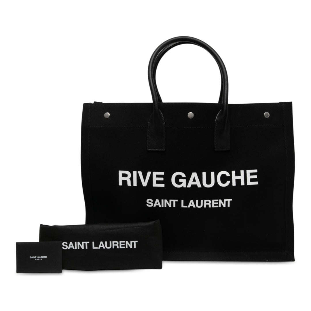 Saint Laurent Rive Gauche Cabas Grand Noir – vue 7 – GABY PARIS