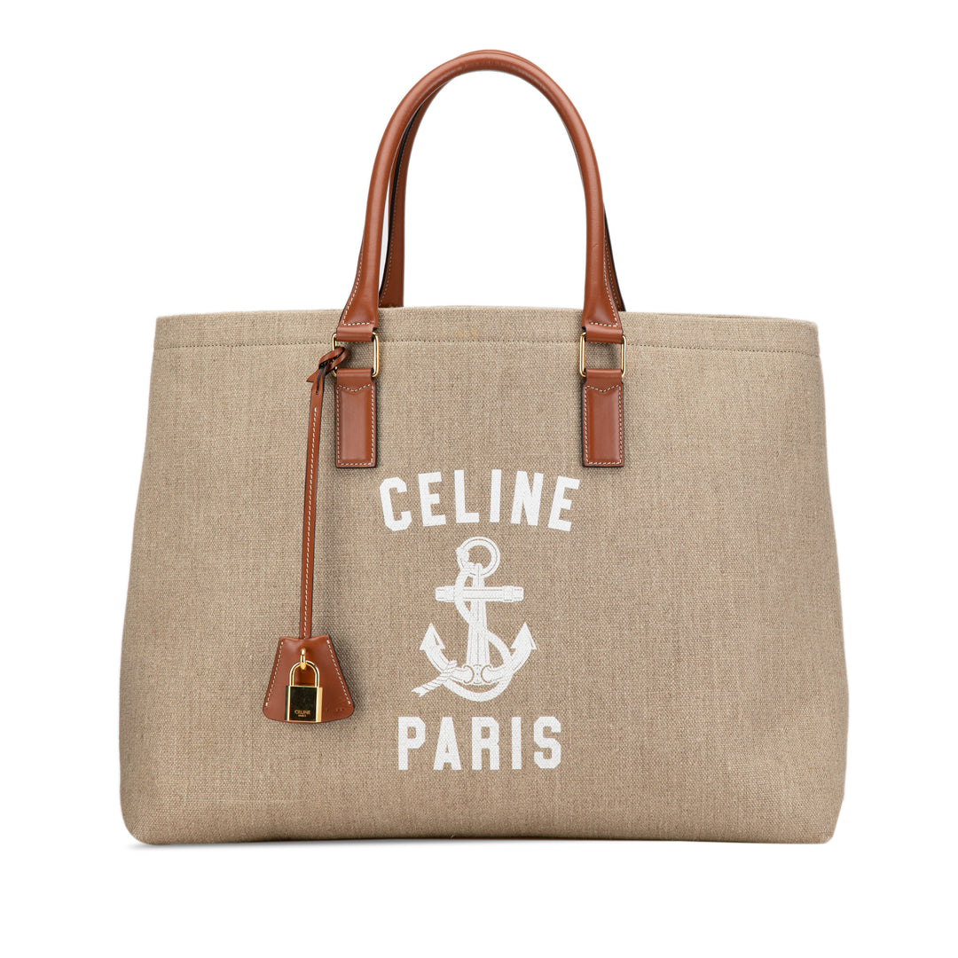 Paris Horizontal Cabas Tote Brown - Gaby Paris