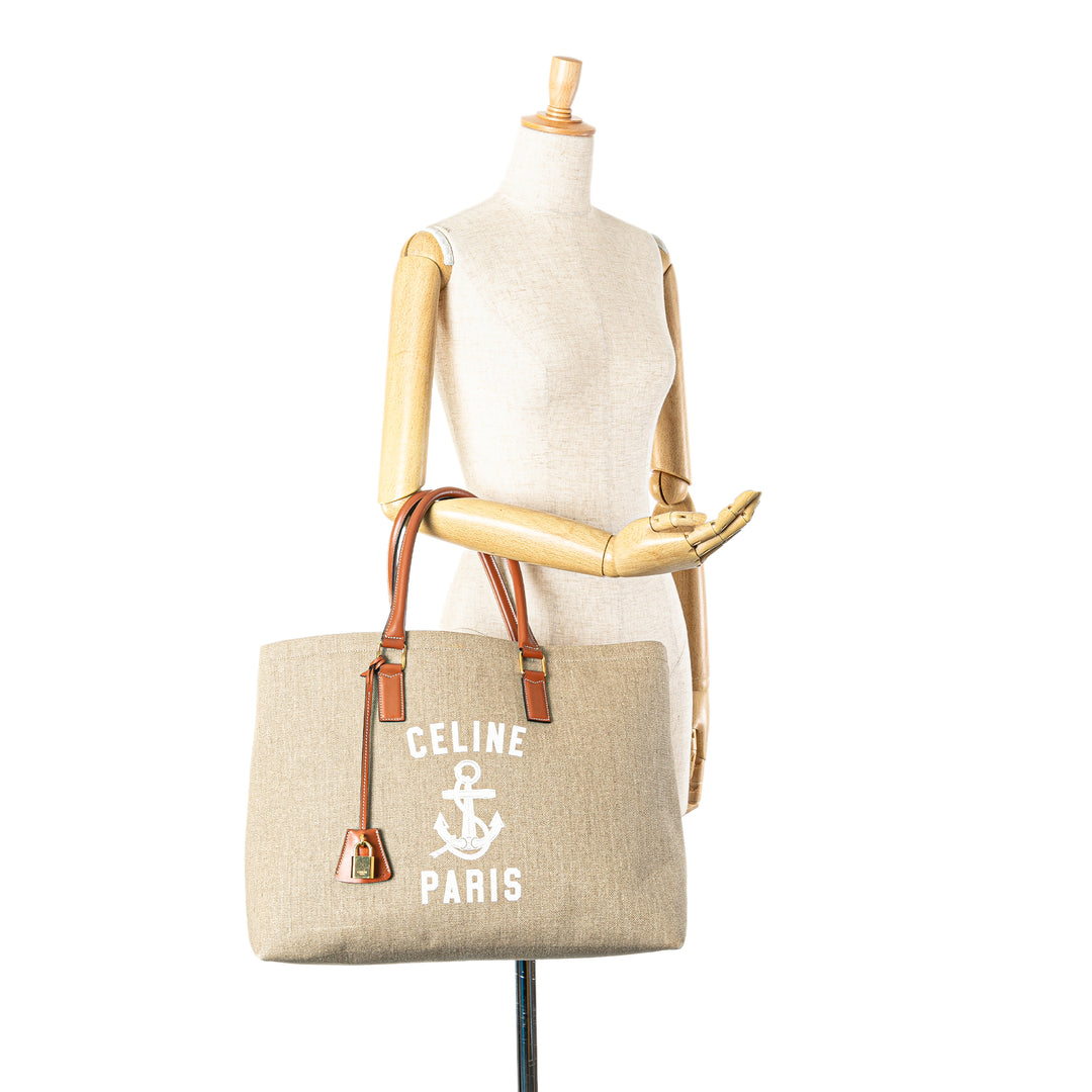 Paris Horizontal Cabas Tote Brown - Gaby Paris