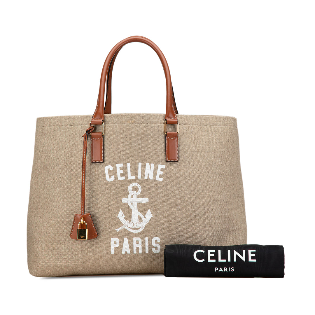 Paris Horizontal Cabas Tote Brown - Gaby Paris