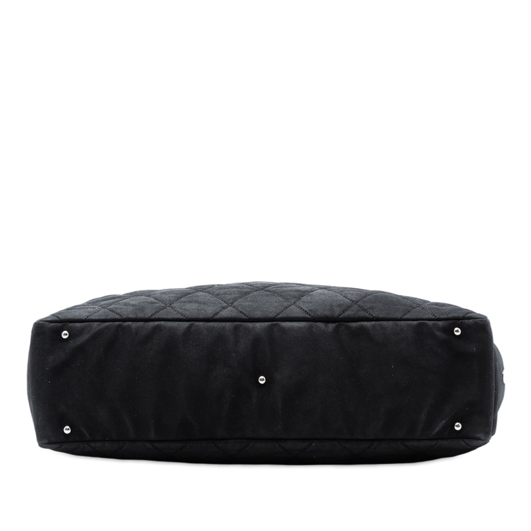 Chanel XL Matelassé Coated Toile Paris Biarritz Cabas