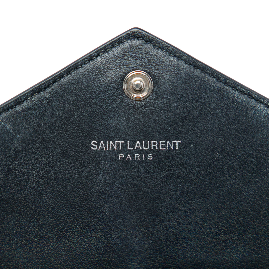 Saint Laurent Cuir de veau Monogram Tri Pocket Sac porté croisé