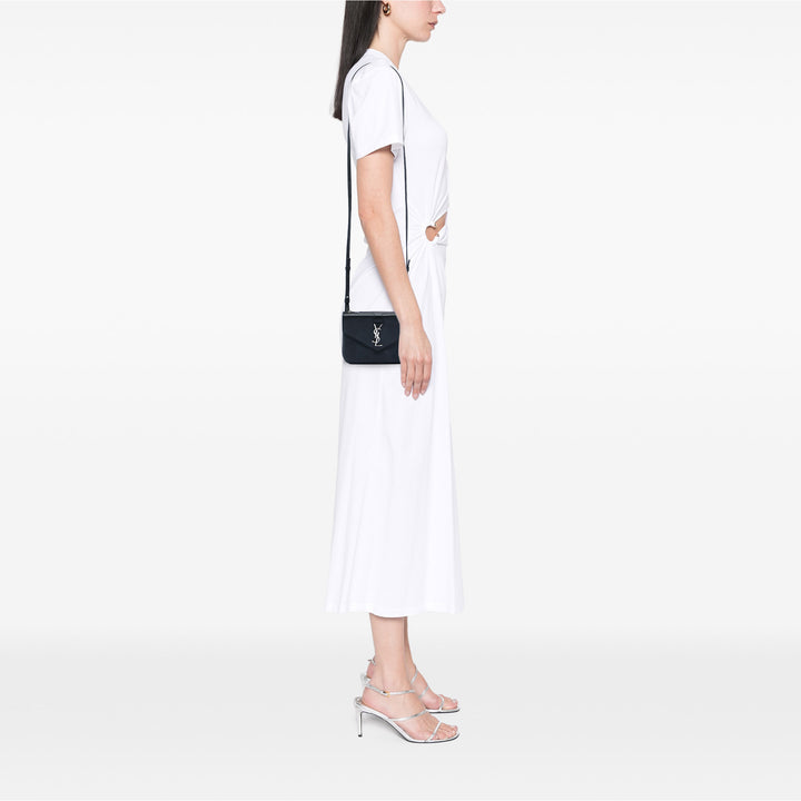 Saint Laurent Cuir de veau Monogram Tri Pocket Sac porté croisé