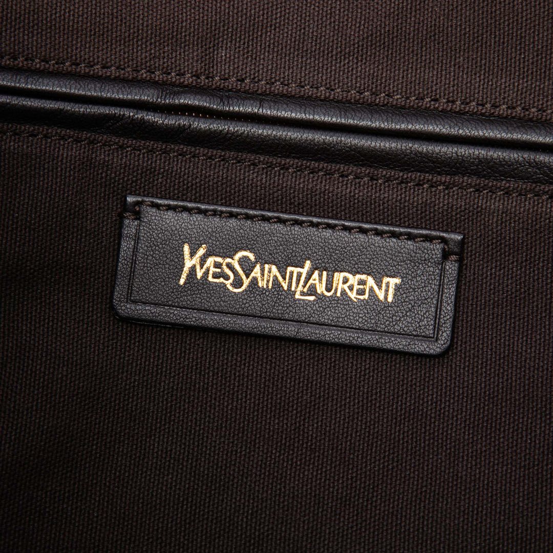 Saint Laurent clouté Roady Hobo Cuir de veau Marron – vue 5 – GABY PARIS