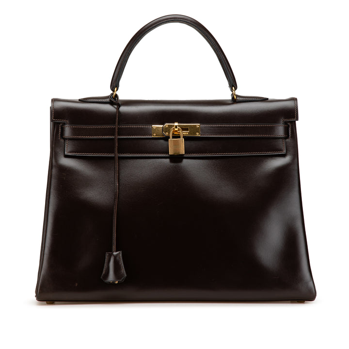 Box Calf Kelly Retourne 35 Brown - Gaby Paris