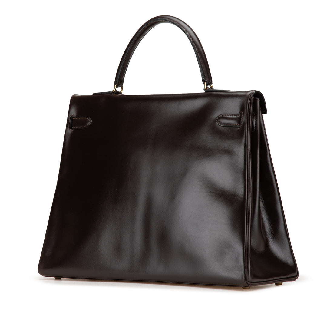 Box Calf Kelly Retourne 35 Brown - Gaby Paris