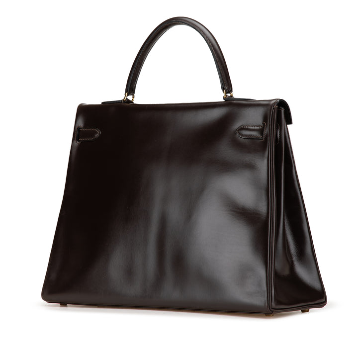 Box Calf Kelly Retourne 35 Brown - Gaby Paris