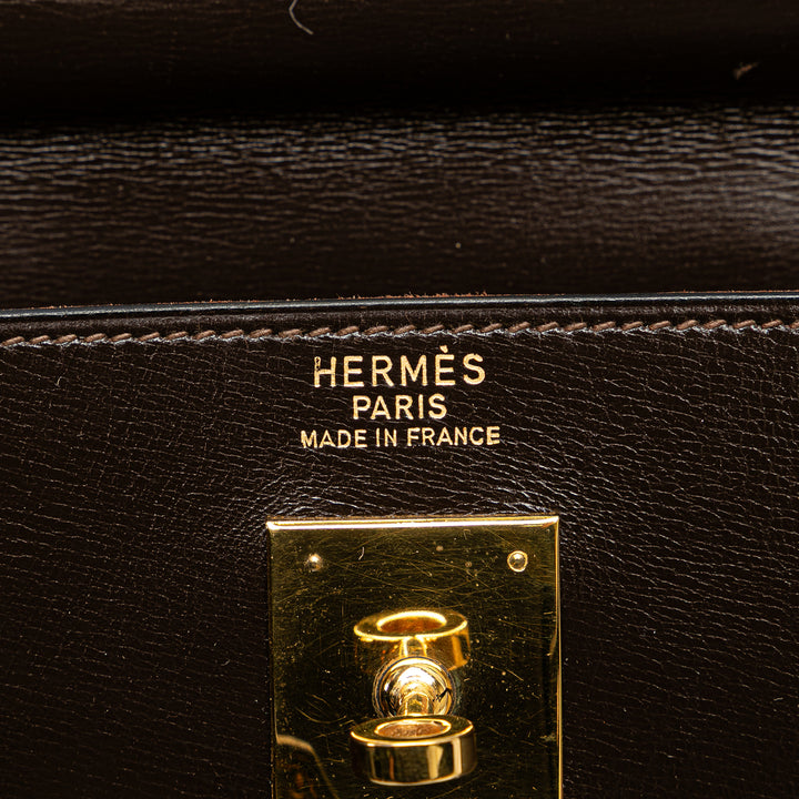 Box Calf Kelly Retourne 35 Brown - Gaby Paris