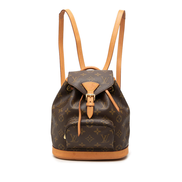 Louis Vuitton Montsouris Mini Monogram Marron – vue principale – GABY PARIS
