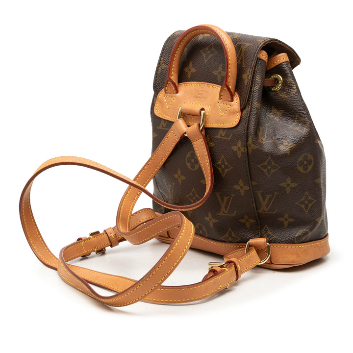 Louis Vuitton Montsouris Mini Monogram Marron – vue 2 – GABY PARIS