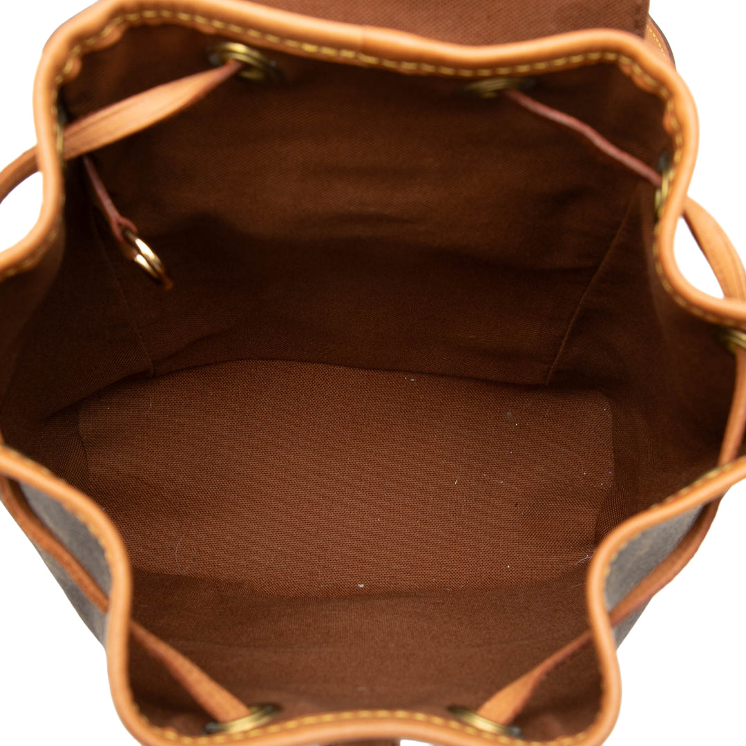 Louis Vuitton Montsouris Mini Monogram Marron – vue 4 – GABY PARIS