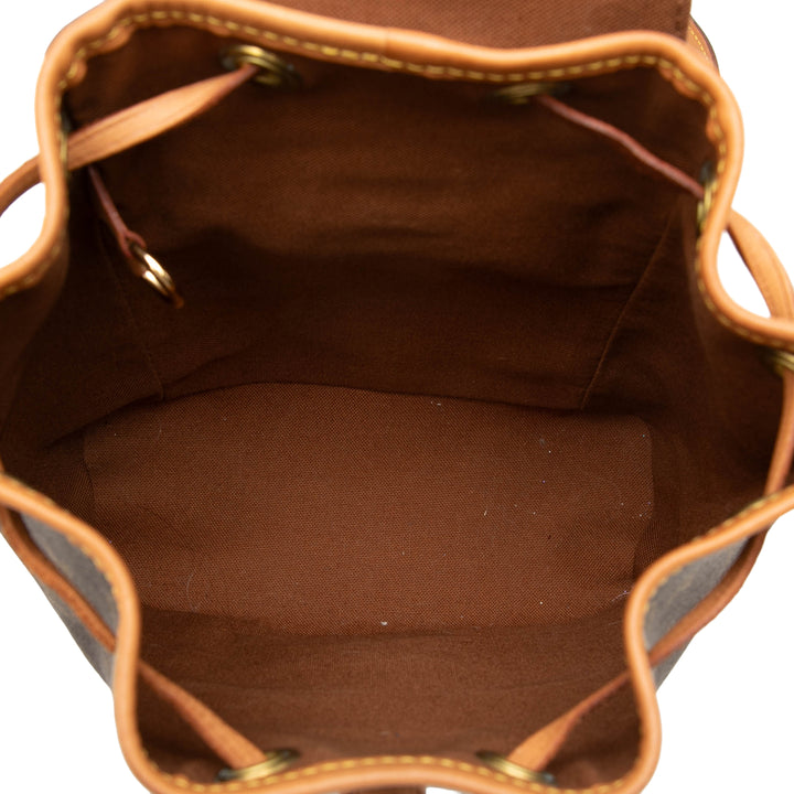 Louis Vuitton Montsouris Mini Monogram Marron – vue 4 – GABY PARIS