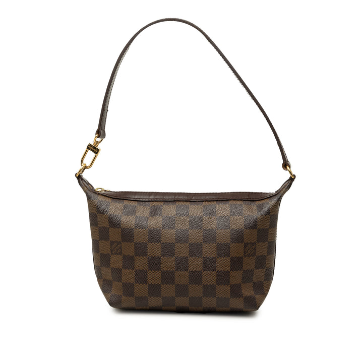 Louis Vuitton Sac porté épaule Illovo Damier Ébène PM Marron – vue principale – GABY PARIS