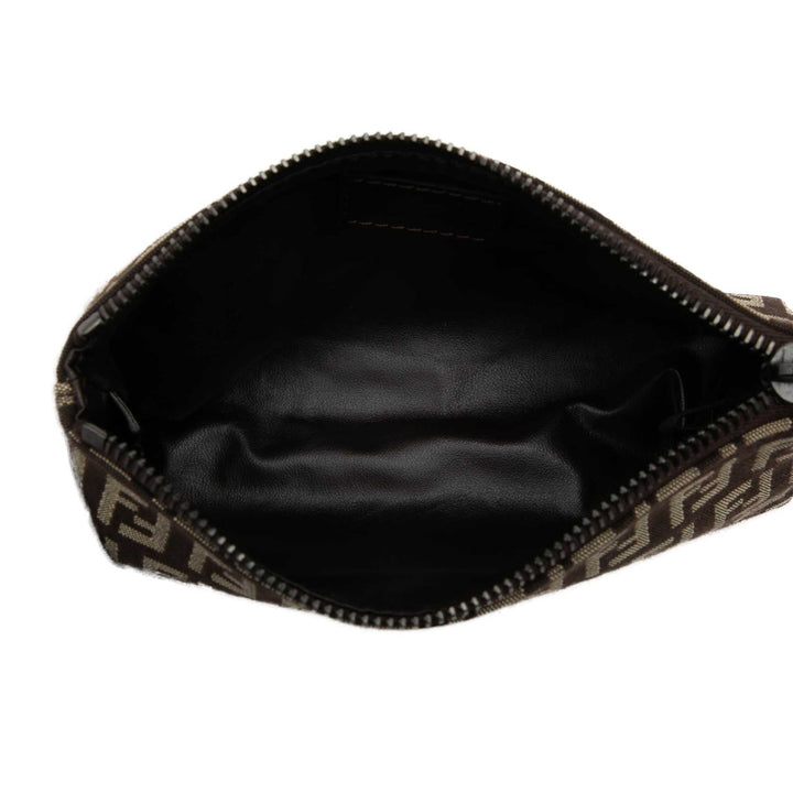 Fendi Zucchino Porte-monnaie Marron – vue 4 – GABY PARIS