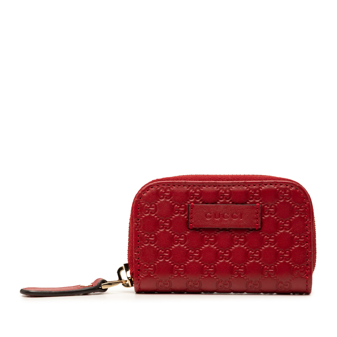 Gucci Microguccissima Zip Around Coin Purse