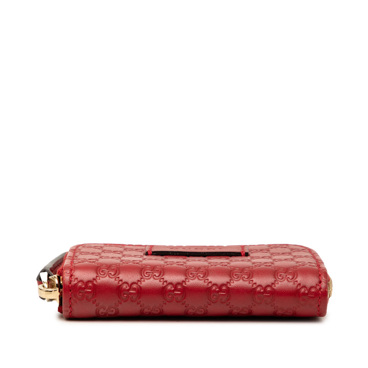 Gucci Microguccissima Zip Around Coin Purse