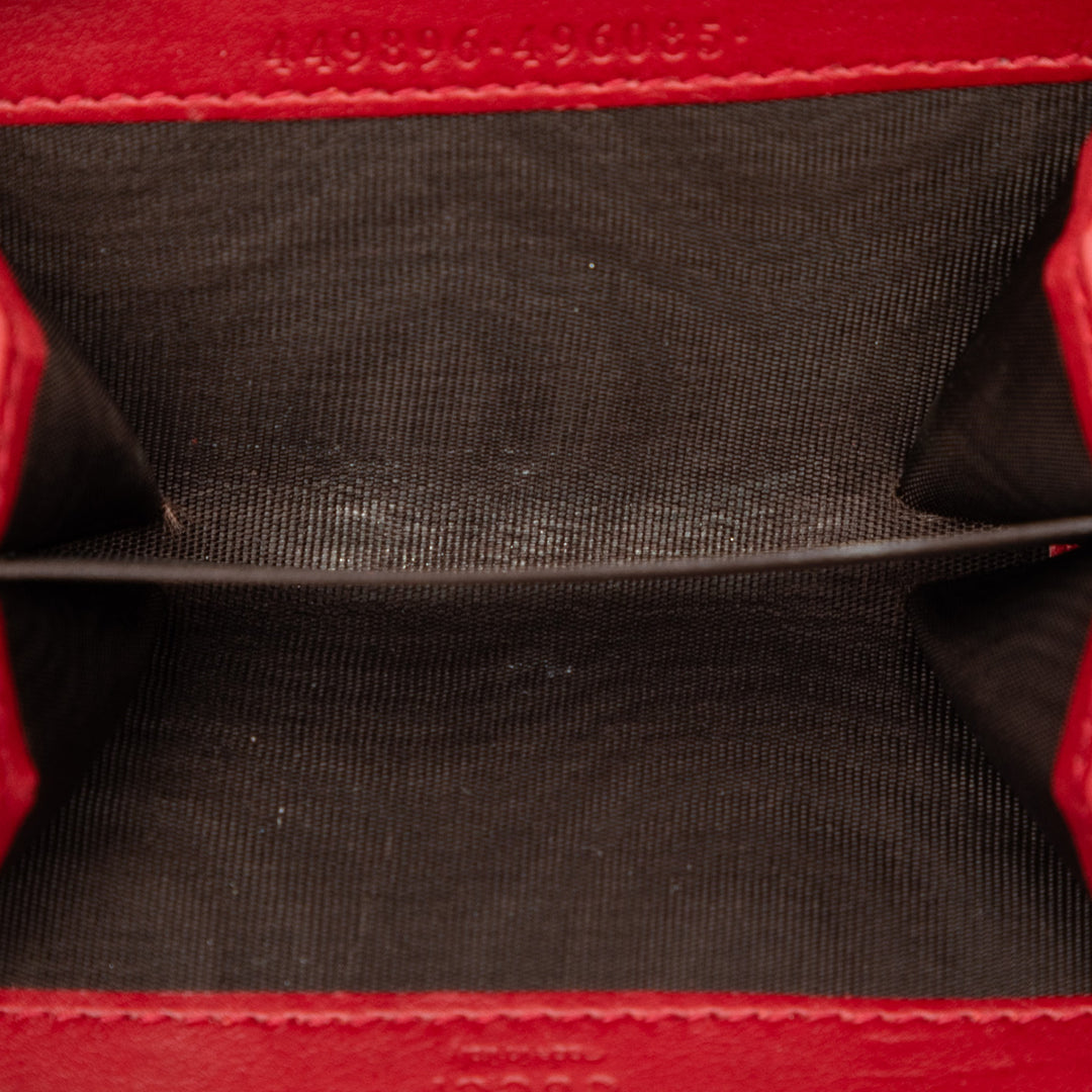 Gucci Microguccissima Zip Around Coin Purse