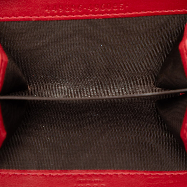 Gucci Microguccissima Zip Around Coin Purse