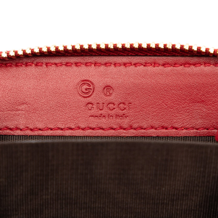 Gucci Microguccissima Zip Around Coin Purse