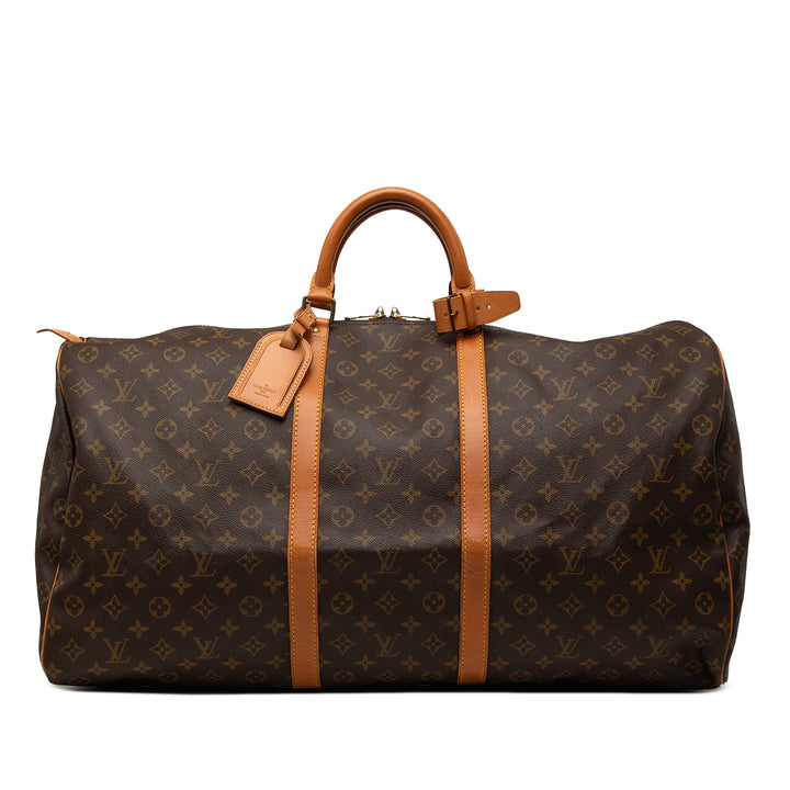Louis Vuitton Keepall 60 Monogram Marron – vue principale – GABY PARIS