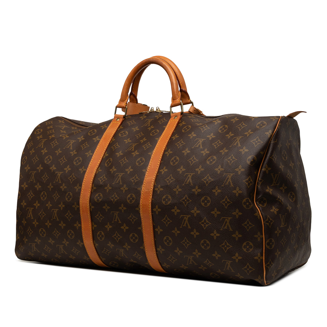 Louis Vuitton Keepall 60 Monogram Marron – vue 2 – GABY PARIS
