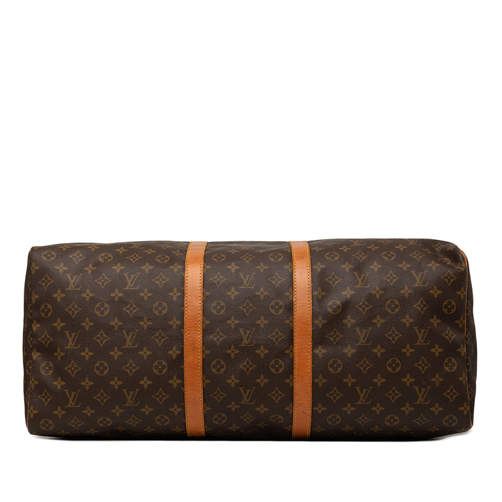 Louis Vuitton Keepall 60 Monogram Marron – vue 3 – GABY PARIS