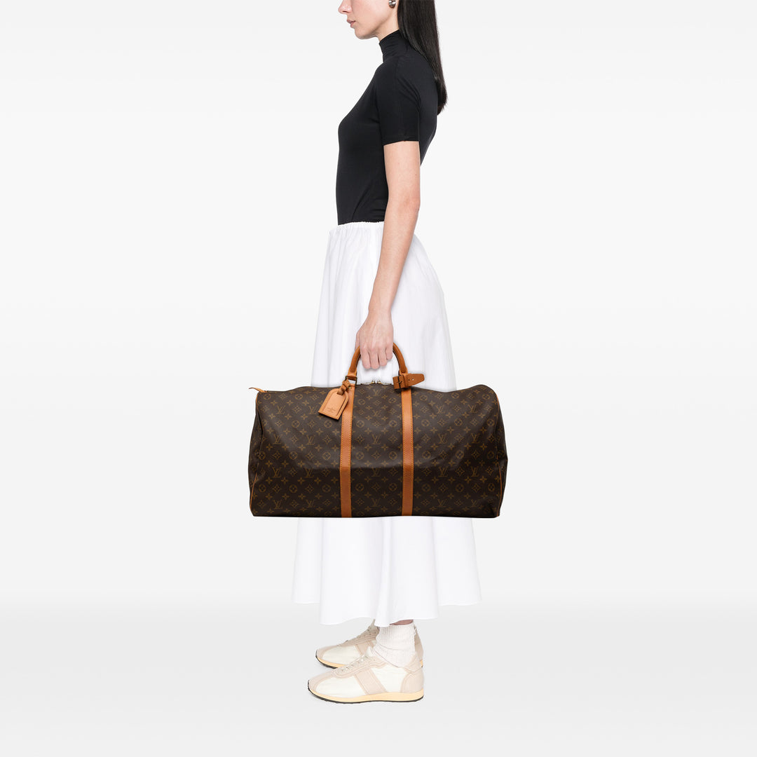 Louis Vuitton Keepall 60 Monogram Marron – vue 7 – GABY PARIS