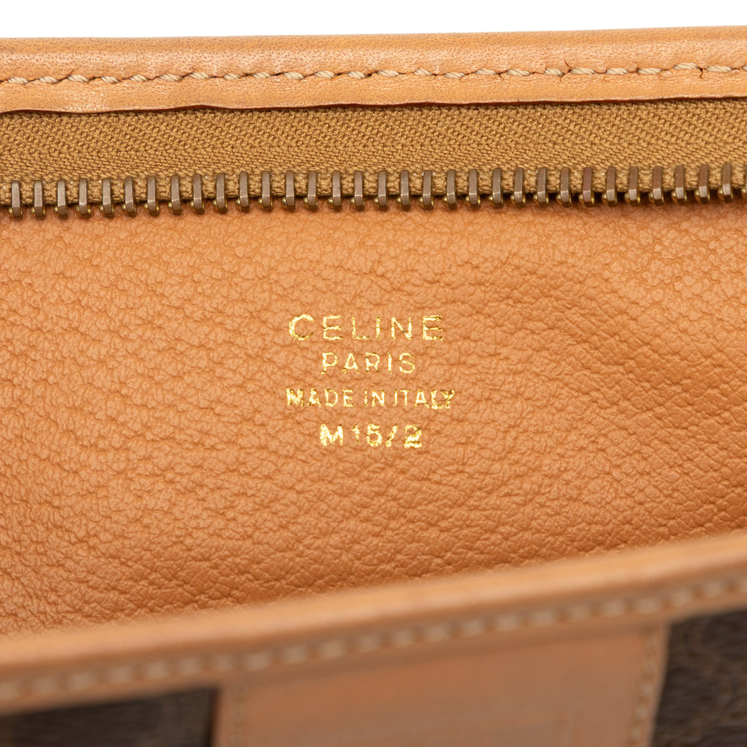 Celine Macadam Pochette Toile enduite Marron – vue 5 – GABY PARIS