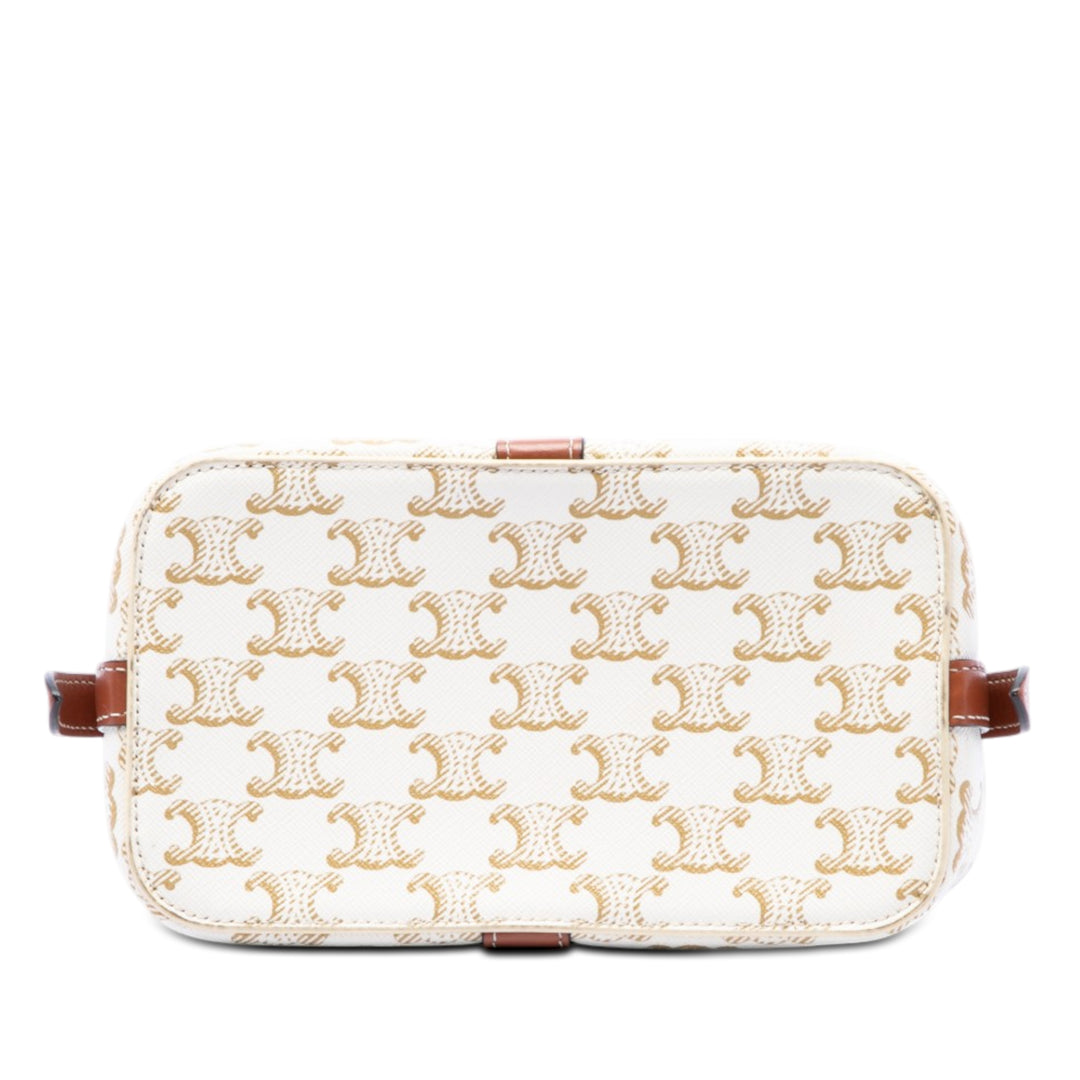 Celine Triomphe Cabas De France Sac Teen Toile Triomphe enduite